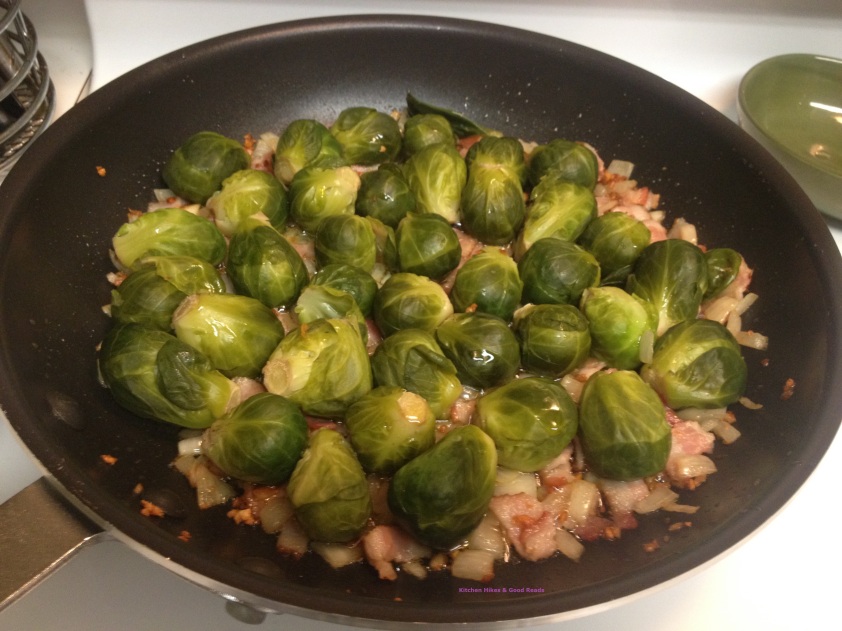 Add the Pre-Boiled, Drained Brussels Sprouts